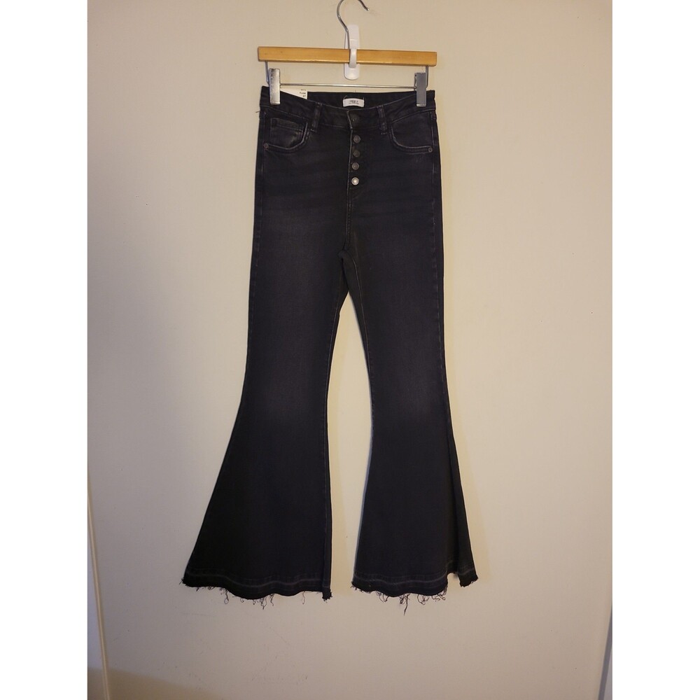 Forever 21 Black High-Rise Flare Jeans